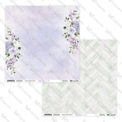 Scrapandme - Lovely Day in Violet - 12x12"