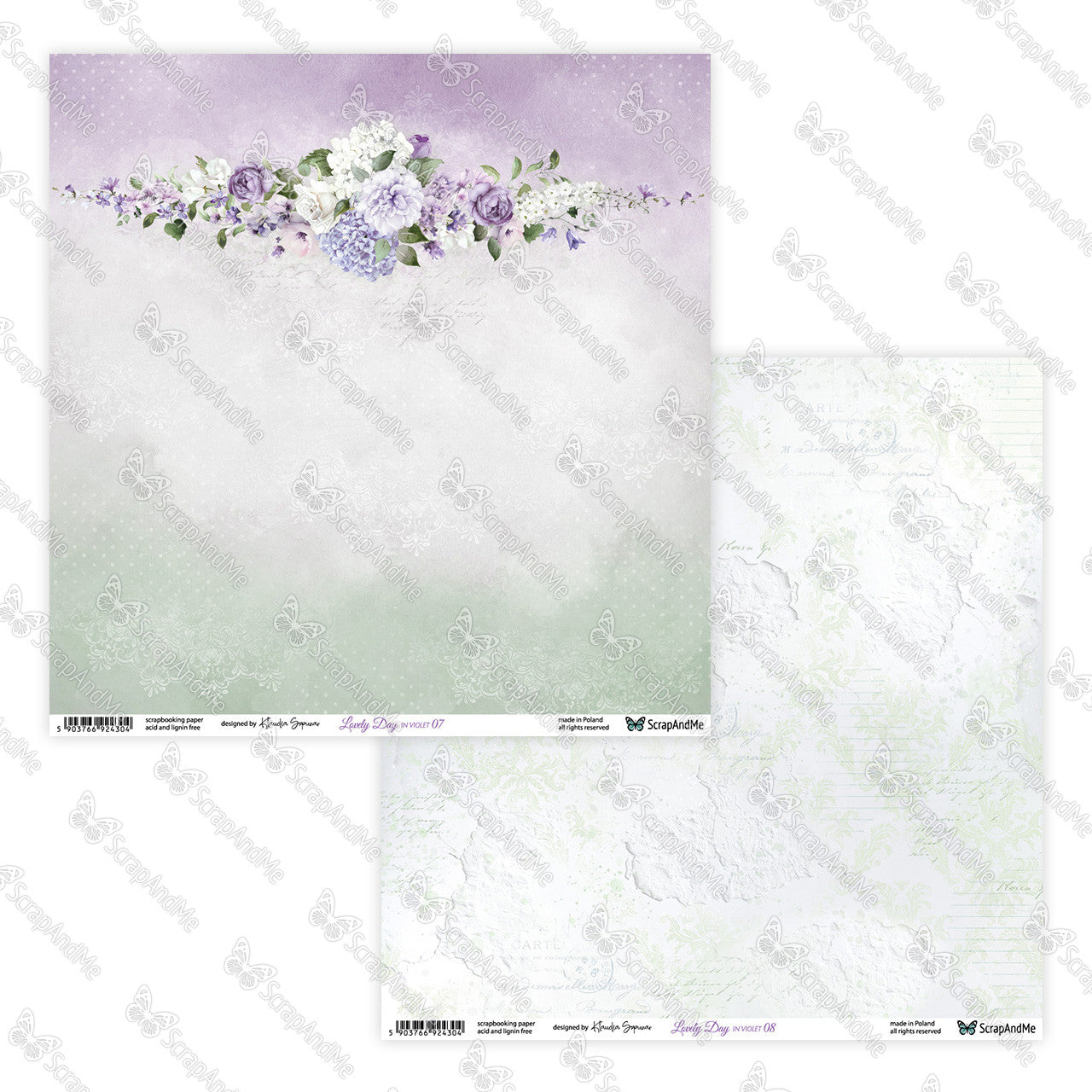 Scrapandme - Lovely Day in Violet - 12x12"