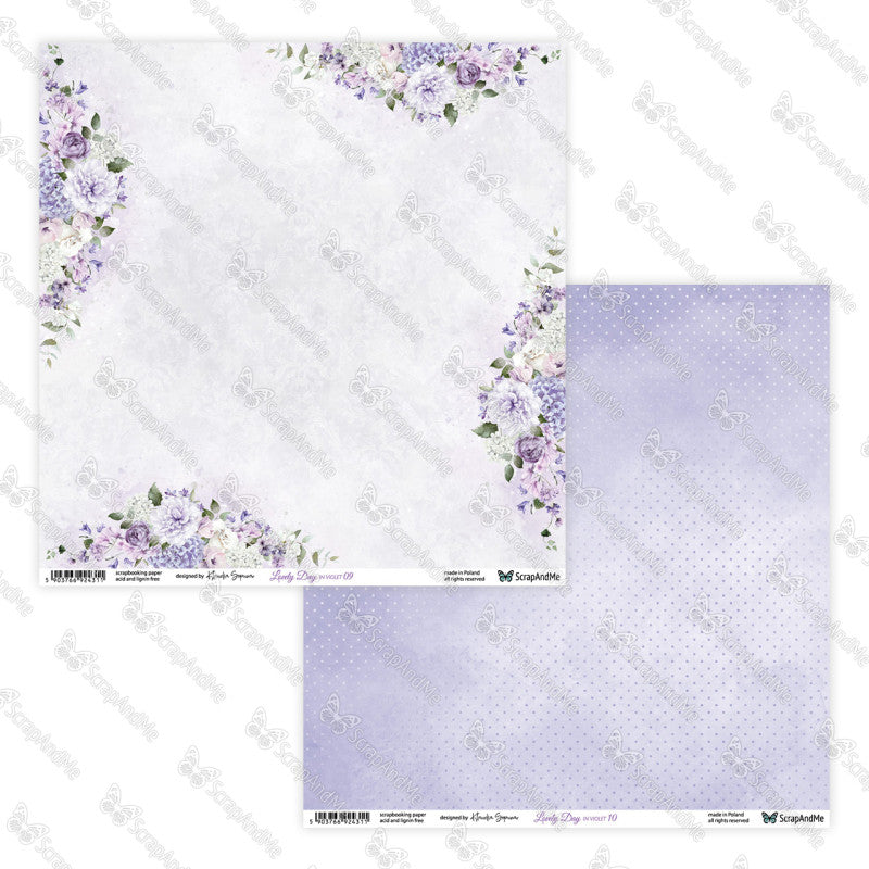 Scrapandme - Lovely Day in Violet - 12x12"