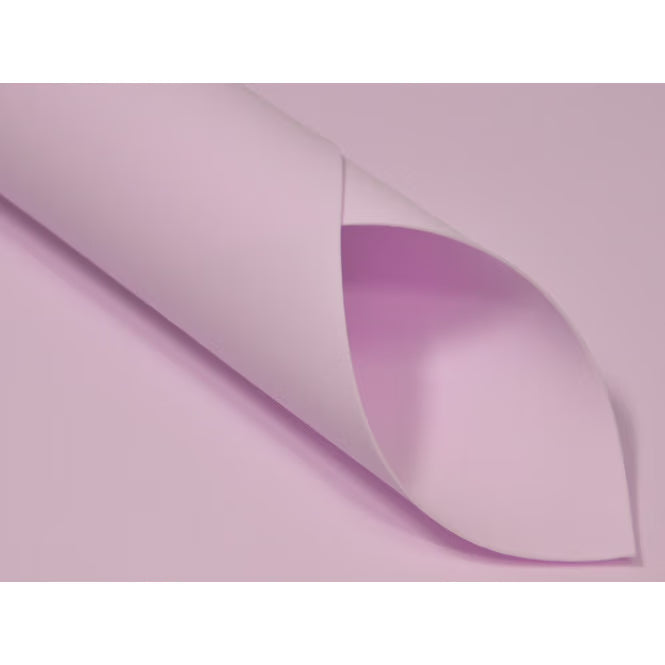 Foamiran – silkemyk skum for blomster og dekorasjoner - lysrosa