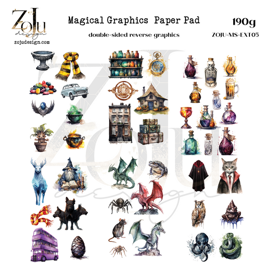 ZojuDesign - Magical Saga - grafik klippebok