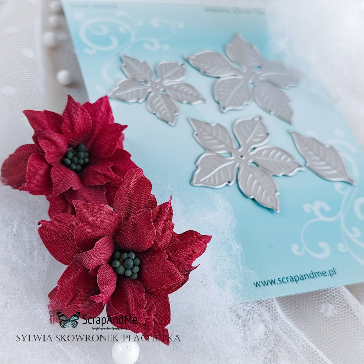 Scrapandme - Dies 056 - Poinsettia Flowers