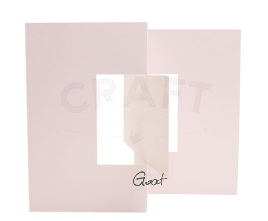 Swing Kort 15x15cm - hvitt rosa