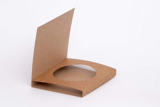 Shadow kort (rund) 15x15cm  - kraft