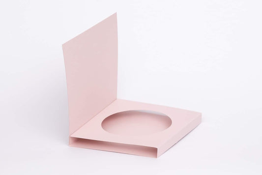 Shadow kort (rund) 15x15cm  - rosa