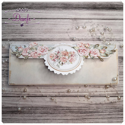Sjokoladeeske stor  ( 9x26,8cm )- hvitt
