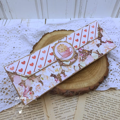 Sjokoladeeske stor  ( 9x26,8cm )- kraft