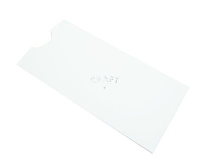 Gavekort / voucher etui 10,4x21,5cm - hvitt