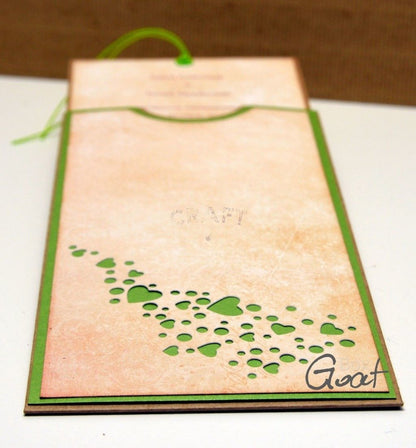 Gavekort / voucher etui 10,4x21,5cm - kraft