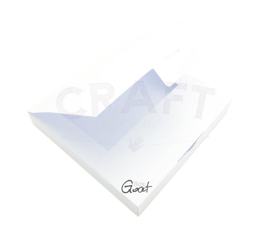 Korteske - 14x14x1.7cm - hvitt