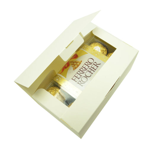 Gaveeske til Ferrero Rocher – 200g  -offwhite