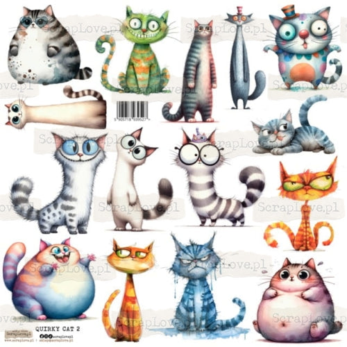 Scraplove - Quirky Cat 2