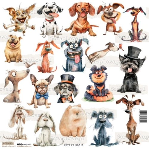 Scraplove - Quirky Dog 2