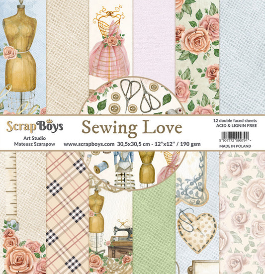 ScrapBoys - Sewing Love 12x12