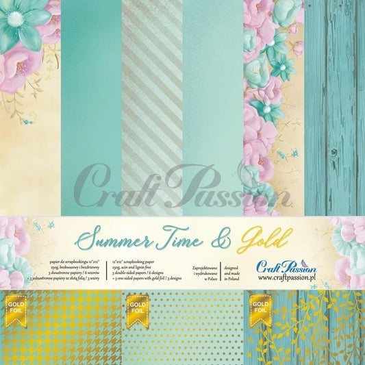 CraftPassion - Summer Time & Gold  12x12