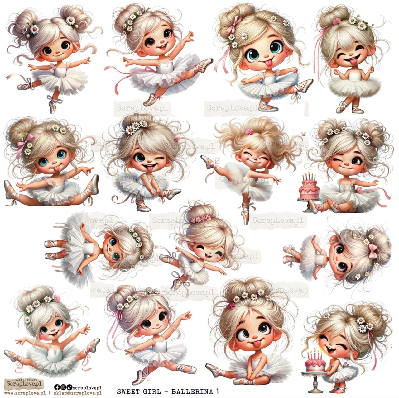 Scraplove - Sweet Girl - Ballerina