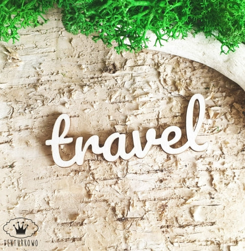 Chipboard - Innskripsjon - TRAVEL