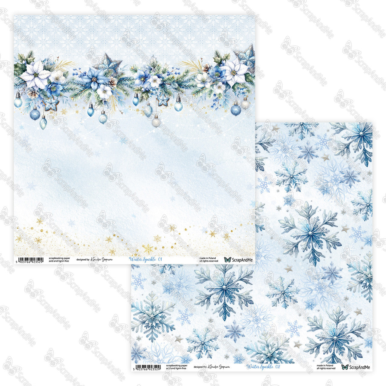 Scrapandme - Winter Sparkle 12x12"
