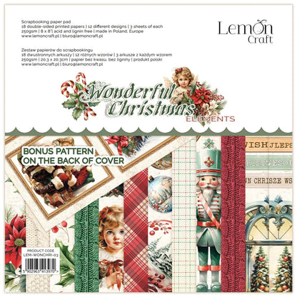 Lemoncraft - Wonderful Christmas 8x8" klippebok