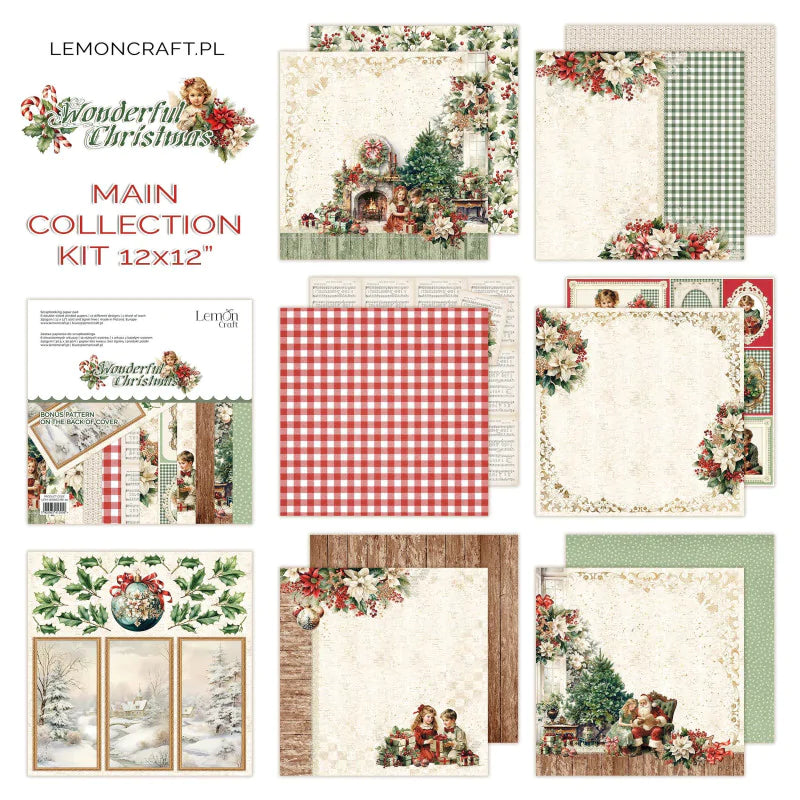 Lemoncraft - Wonderful Christmas 12x12 inch