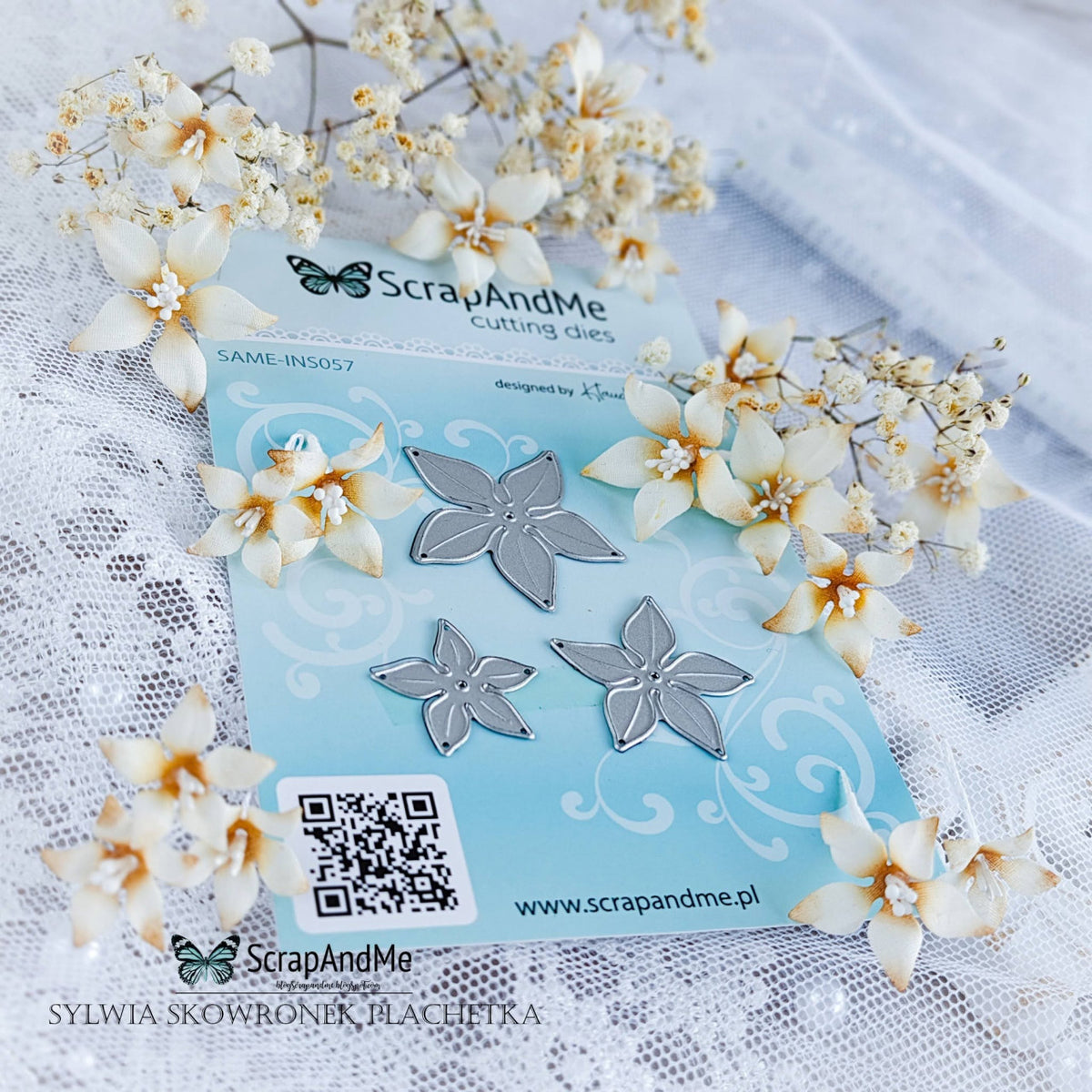 Scrapandme - Dies 057 - Poinsettia Flowers