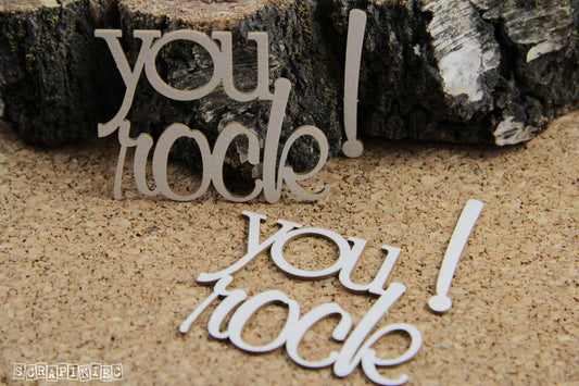 Chipboard - Innskripsjon - You Rock